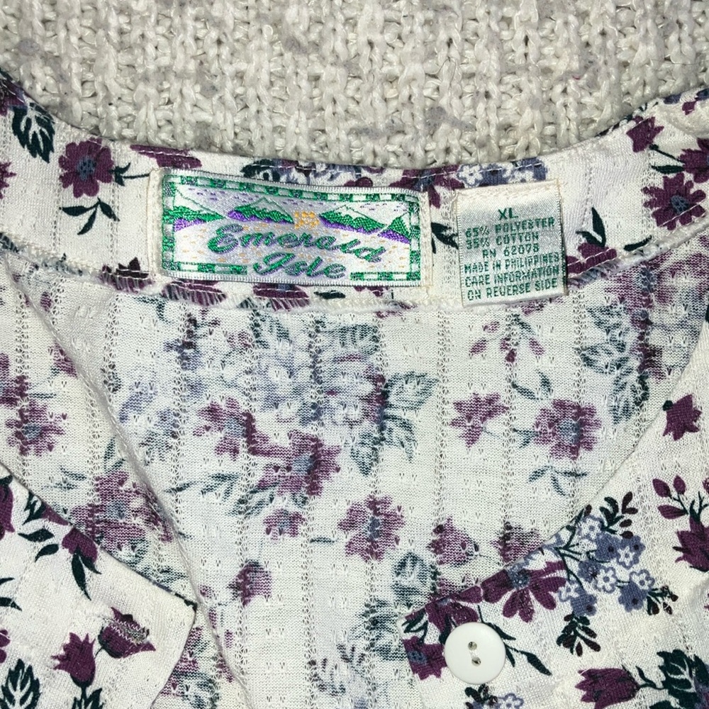 Vintage Emerald Isle Floral Romper Size XL - Picture 3 of 11